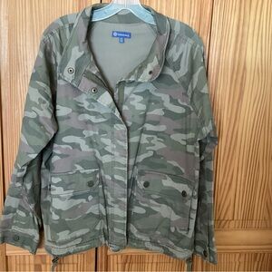 Democracy Olive Camouflage Utility Jacket